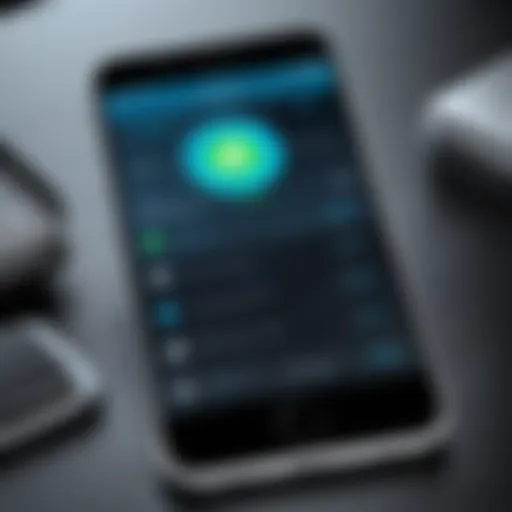 Visual representation of super cleaner app interface