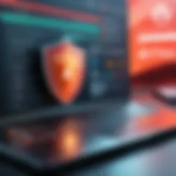 Visual representation of antivirus software interface