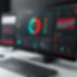 Illustration of McAfee dashboard showcasing its various features