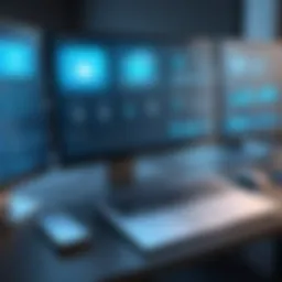 A visually engaging representation of home computer security software features