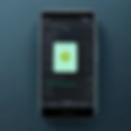 Android device settings interface for VPN configuration