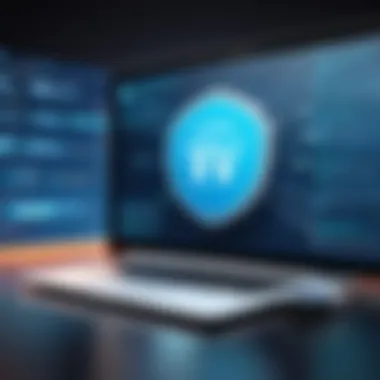 Understanding VPN Technology Conceptual representation of VPN technology enhancing privacy