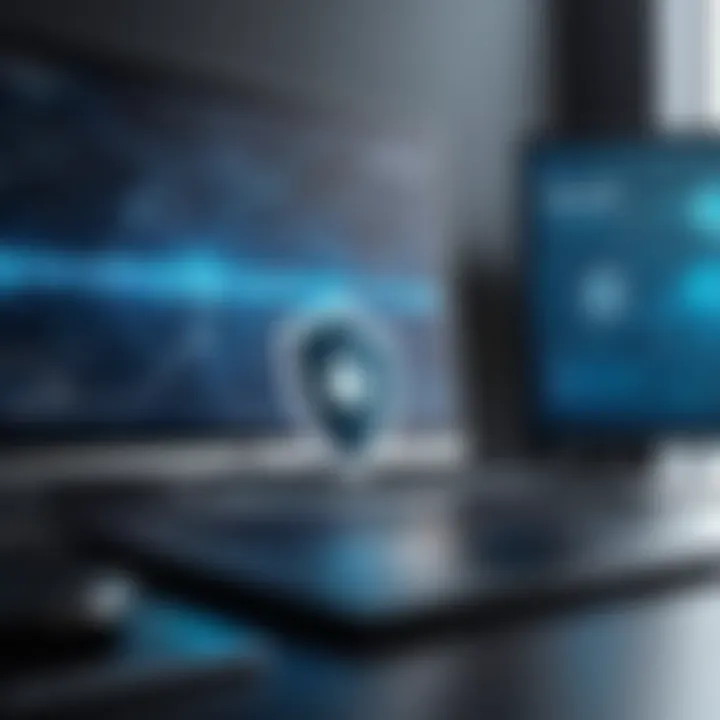 Visual representation of a secure VPN connection setup
