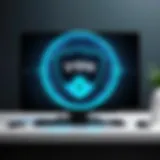A digital representation of a secure VPN connection