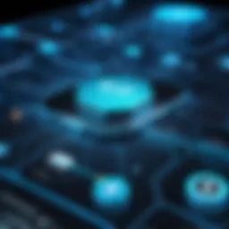 A conceptual diagram of a Virtual Private Network architecture showcasing secure connections.