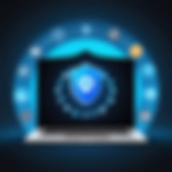 Visual representation of the benefits of using a VPN in enhancing online security and privacy.