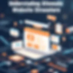 Visual representation of a website layout