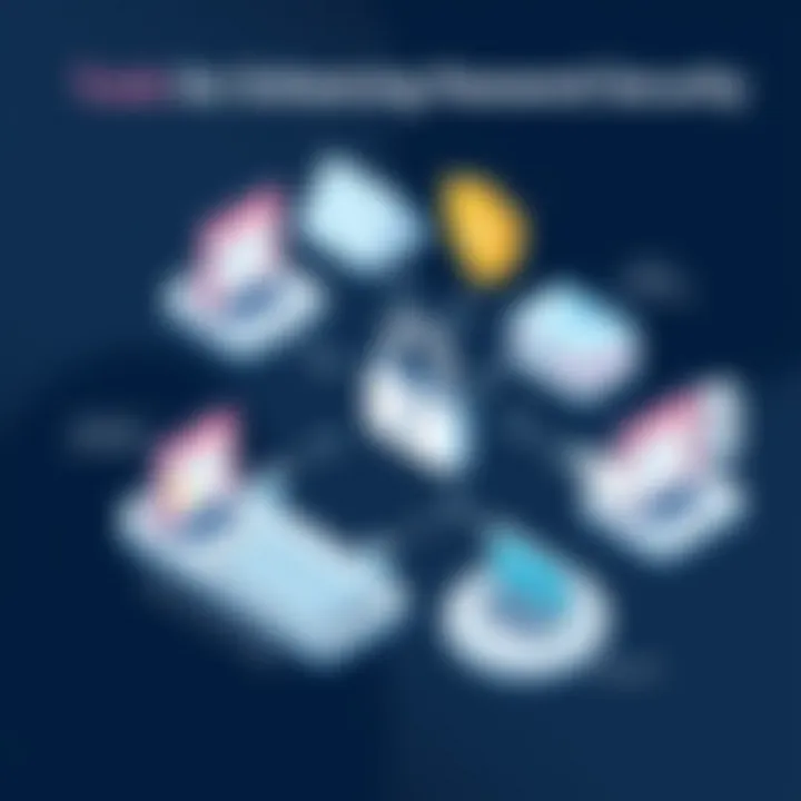 Diagram showcasing password security tools