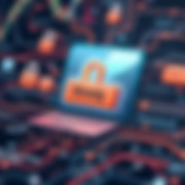 Visual representation of a strong password concept