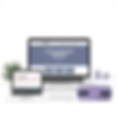 Elegant website layout showcasing modern design principles