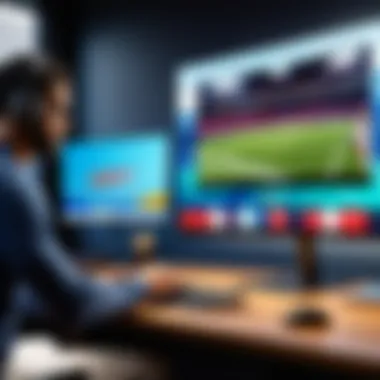 Cutting-edge ESPN Streaming Service Cutting-edge ESPN Streaming Service Illustration