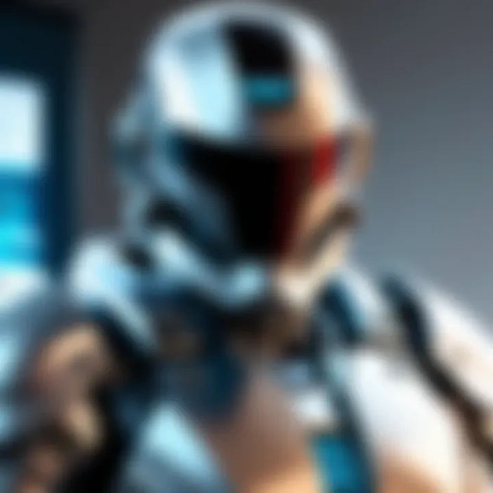 Cyber Armor: Illustration of armor representing protection against cyber threats