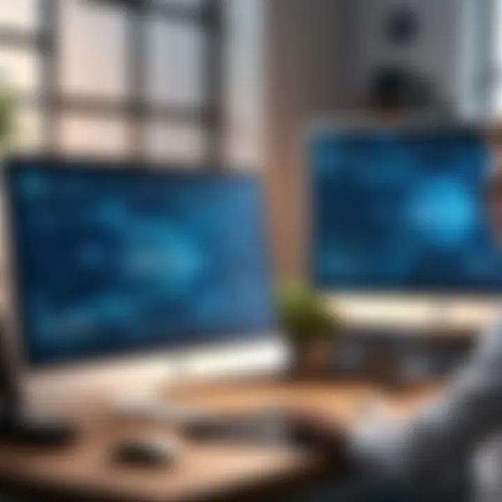 Illustration of cyber threats being blocked by proxy for Omegle