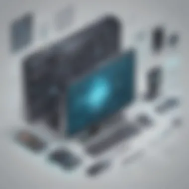 Illustration highlighting cybersecurity features