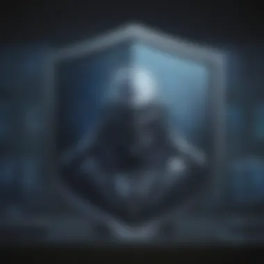 Guardian of Digital Assets Cybersecurity Shield Protecting PC
