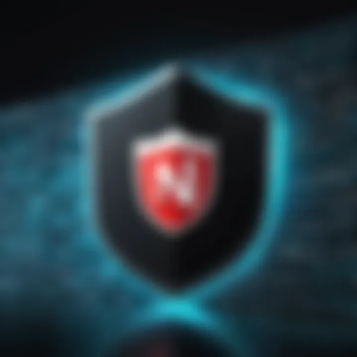 Data security shield protecting streaming services