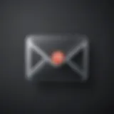 Email symbol with delete icon