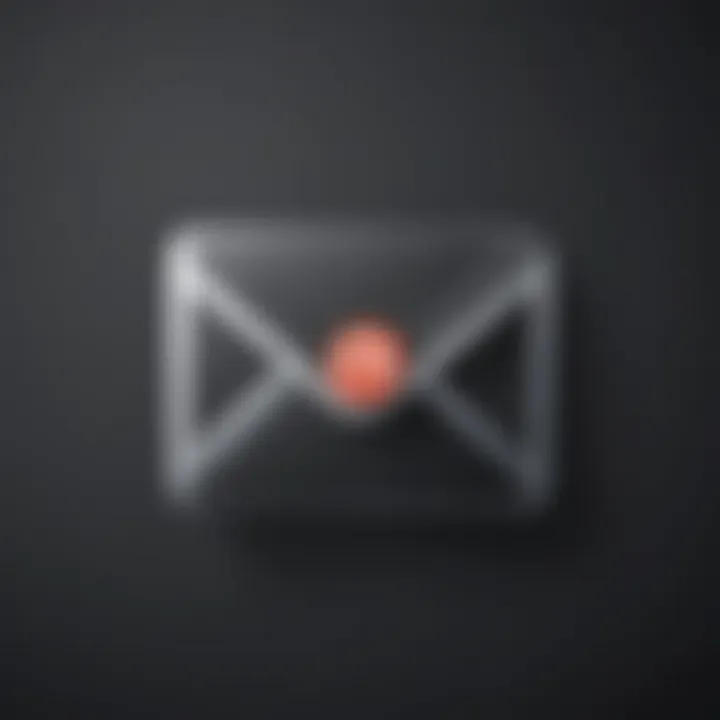 Email symbol with delete icon