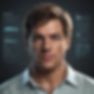 Dexter: The Enigmatic Lead Mysterious protagonist in dark setting