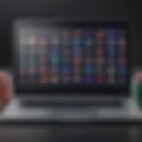 Digital Casino Chips on Laptop Screen