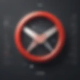 Conceptual image of digital security measures