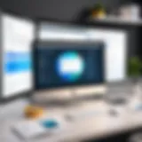 An organized digital workspace showcasing various email accounts