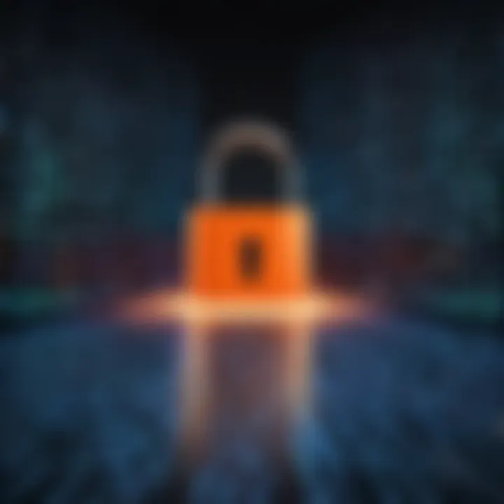 Illustration of encrypted data for Omegle proxy