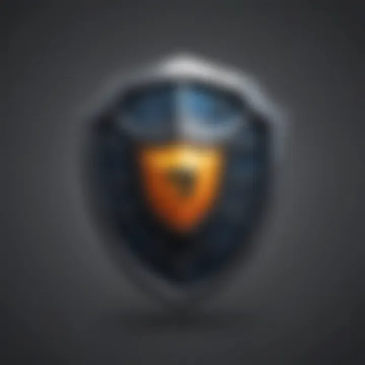 Digital security shield icon representing enhanced protection