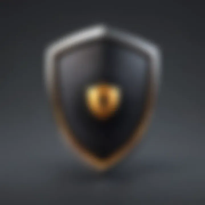 Shield icon representing online security