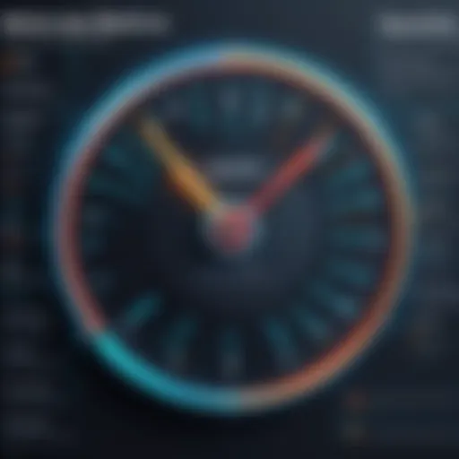 Graph illustrating antivirus impact on performance metrics