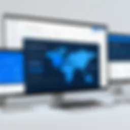 Interface showcasing Bluehost's website management tools