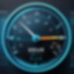 Visual representation of ping time measurement