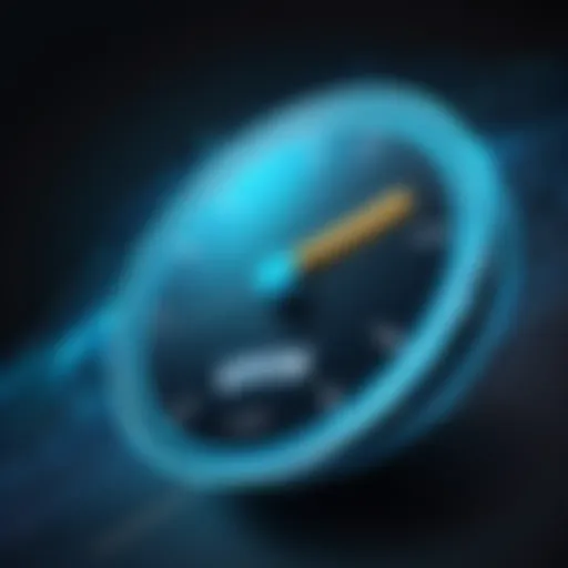 Conceptual illustration of VPN impact on speed