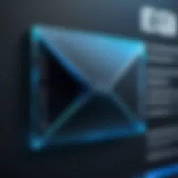 Secure email service interface showcasing robust encryption features