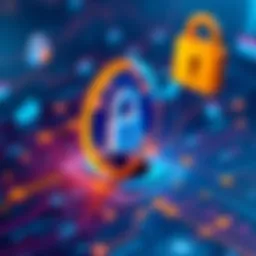 A visual representation of data encryption