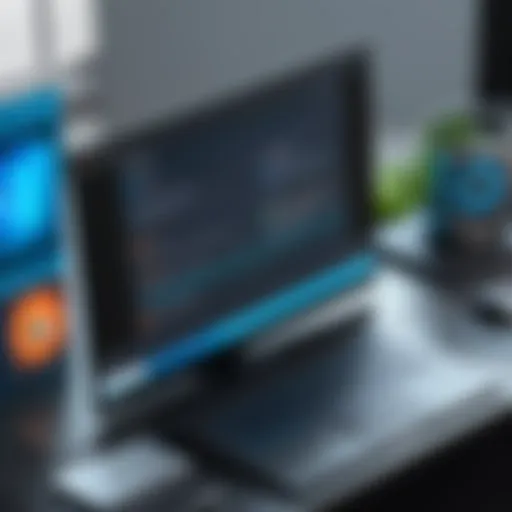 Overview of free antivirus solutions showcasing their interfaces