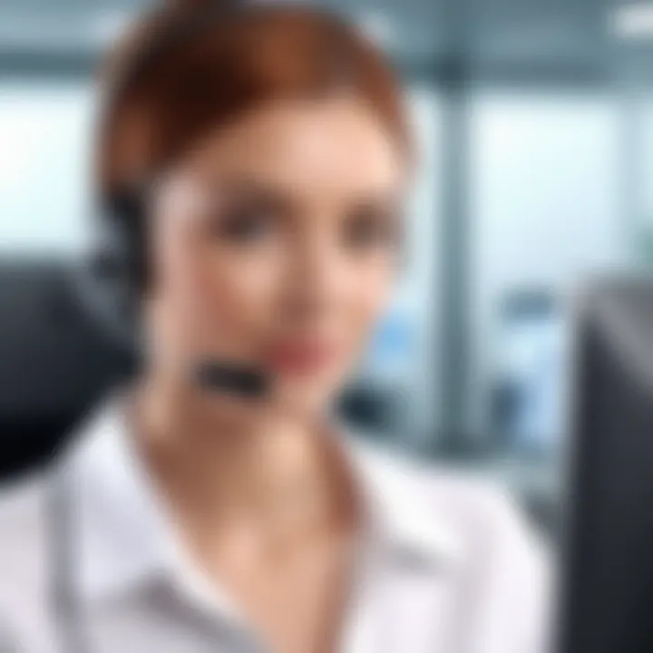 Customer support interaction with email provider