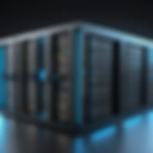 Illustration of VPS architecture showcasing server partitioning