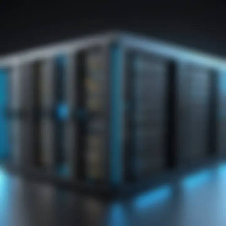 Illustration of VPS architecture showcasing server partitioning