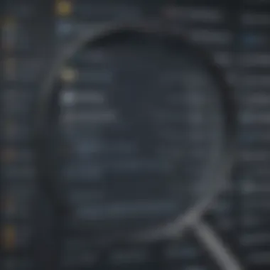 Focused cPanel Features Magnifying glass focusing on cPanel features