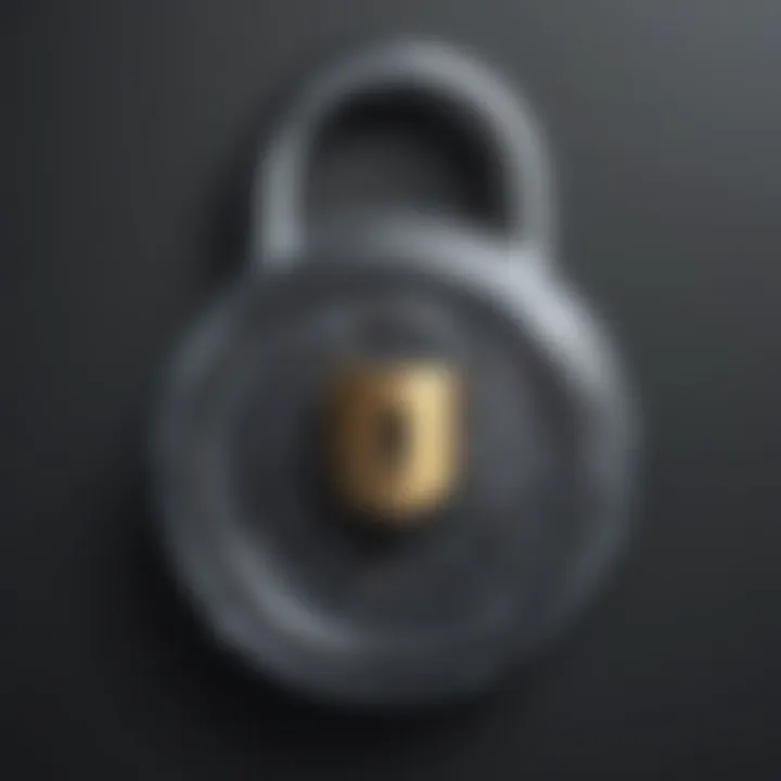 Digital security padlock symbolizing safety in online betting