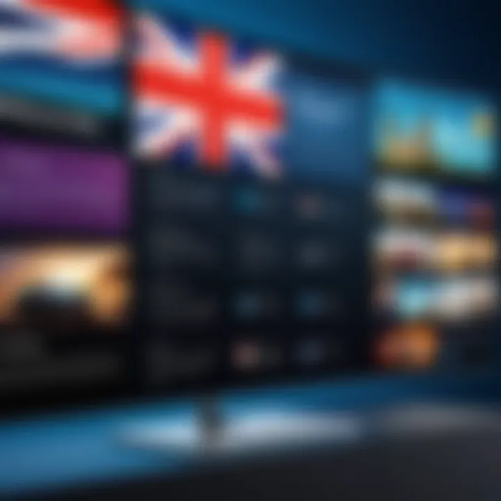A diagram outlining the subscription options offered by BritBox.