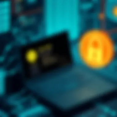 Security Implications of Dark Web Accounts Illustration depicting security concerns associated with dark web accounts