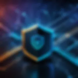 Visual representation of secure internet connections.