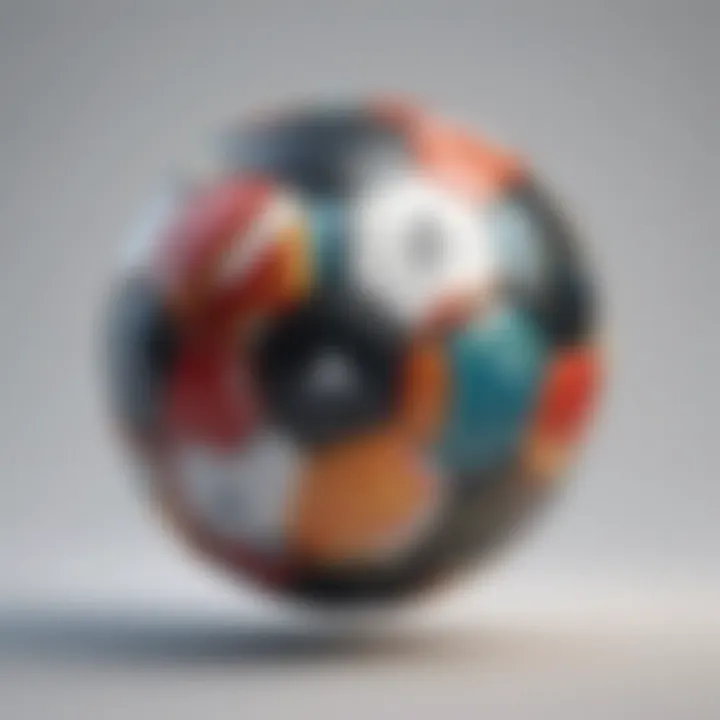 Creative Abstract Soccer Ball Design