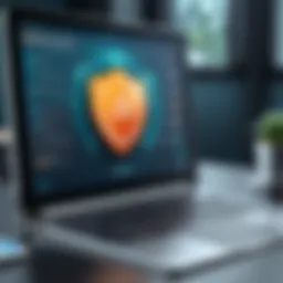 Overview of antivirus software interface on an iPad