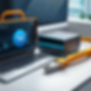 Illustration of various tools available for IP address masking.