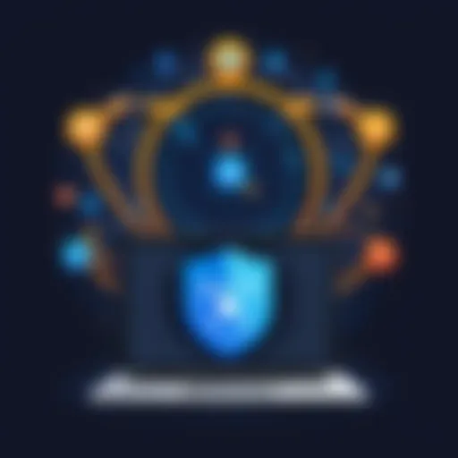 Secure connection icon representing VPN usage