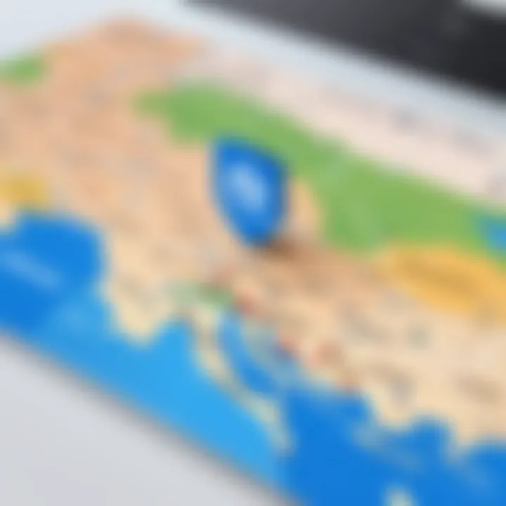 Map showcasing internet accessibility in Romania