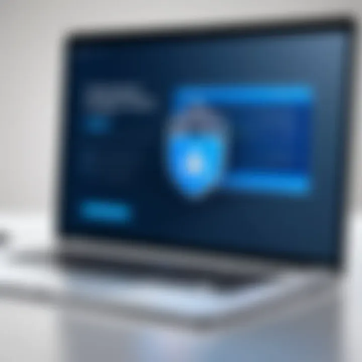 Conceptual graphic on online privacy protection